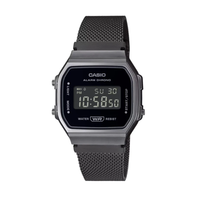 Casio Vintage Black Digital Men's Watch- A168WEMB-1BDF
